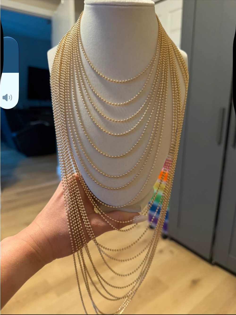 Elegant Multi-Layer Gold Bead Necklace - Classic Women's Jewelry